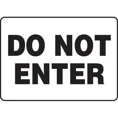 Accuform SAFETY SIGN DO NOT ENTER 7 in  X 10 in MADM488XT